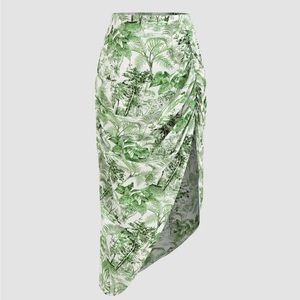 Cider landscape ruched skirt